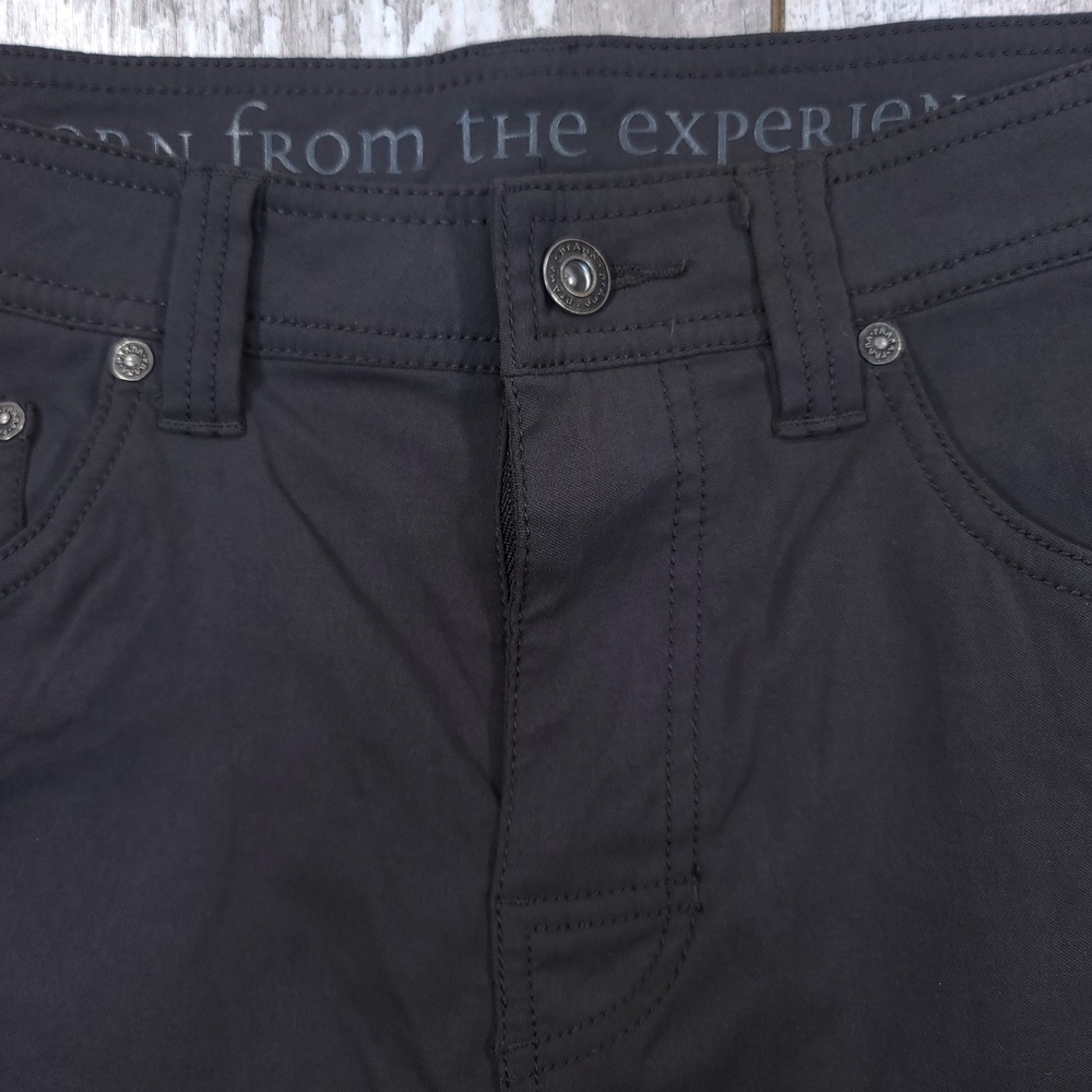Prana Brion Shorts Men 30 Charcoal Grey Stretch Hiking Outdoor 9 Inch Inseam - Picture 4 of 6